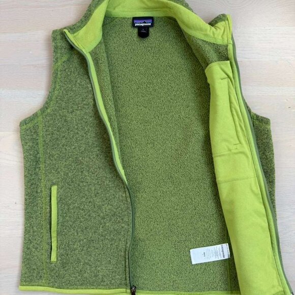 Great Condition Men's Patagonia Better Sweater Full Zip Vest in Green Size Large - Picture 3 of 3